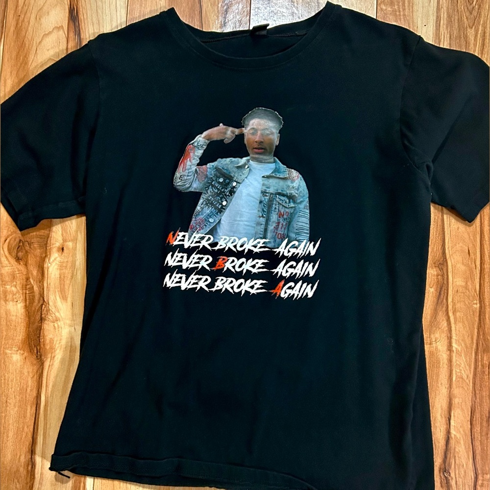 NBA YouNgboy Black Graphic T-Shirt